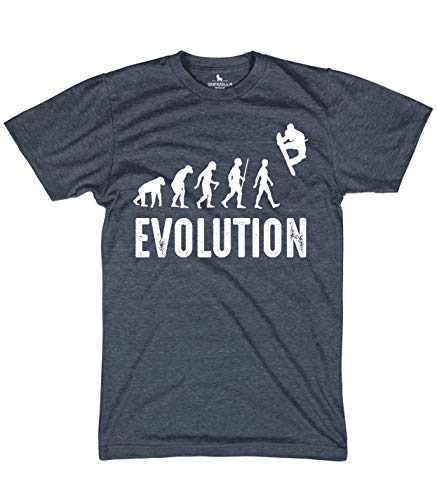 Evolution of Snow Funny Snowboarding Shirts Graphic Outdoor Winter Games Shirt