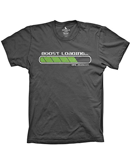 Guerrilla Tees Boost Loading Shirt Funny Turbo JDM Racing Shirts, Charcoal