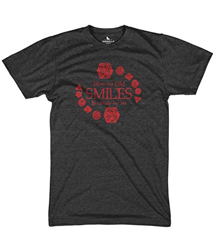 When The DM Smiles Shirt Dungeons and Dragons Funny Graphic dice Shirts Tabletop