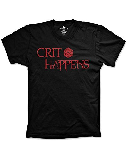 Crit Happens Funny Critical hit Graphic Video Game Shirt