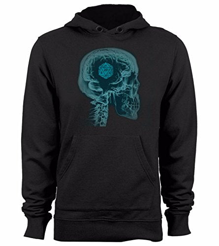 Dungeons and Dragons On The Mind Sweatshirt Funny DND Brain Graphic Dice RPG Hoody