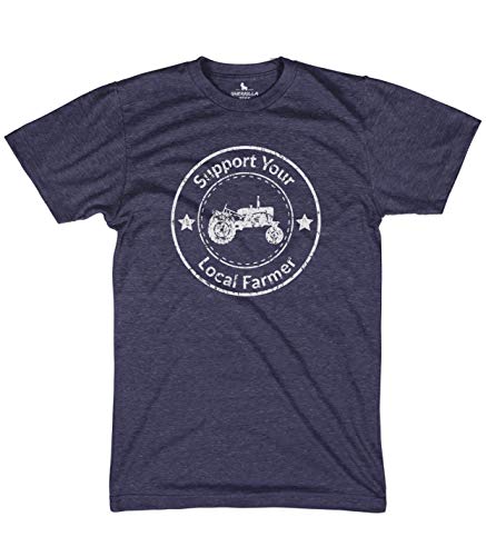 Support Your Local Farmer Tshirt Gardening Healthy Eating Environmental