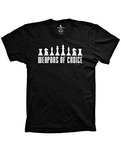 Chess Tshirts Funny Weapons of Choice Graphic Grand Master Nerd Shirt