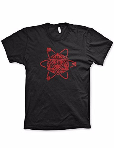 D20 Atom Shirt Funny Tshirts dice Game Shirt Board Games