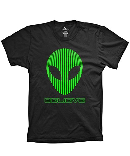 Alien Tshirt believe funny science geeky nerd video game shirt