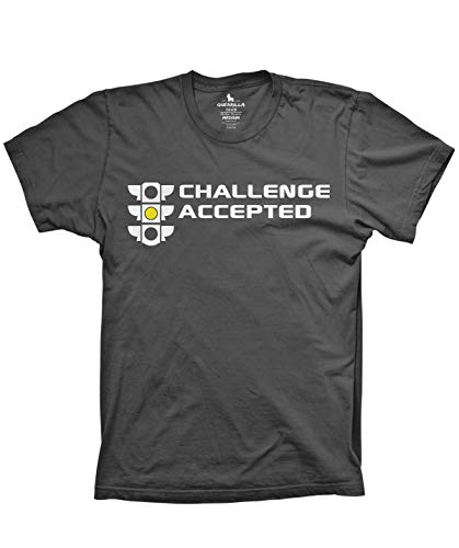 Guerrilla Tees Challenge Accepted Funny Racing Stop Light Turbo Shirt