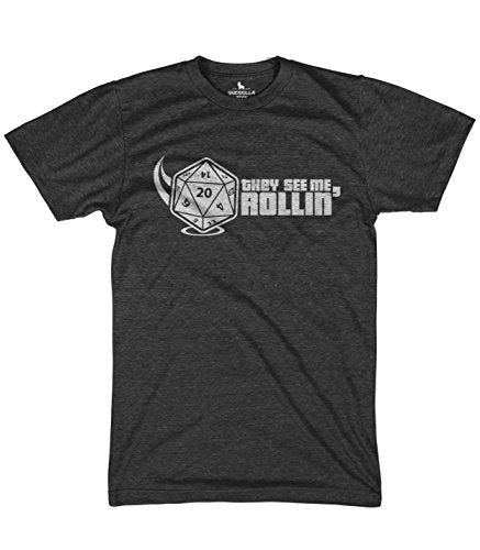 The See me Rollin dice Shirt Funny Dungeons and Dragons Shirt, Black