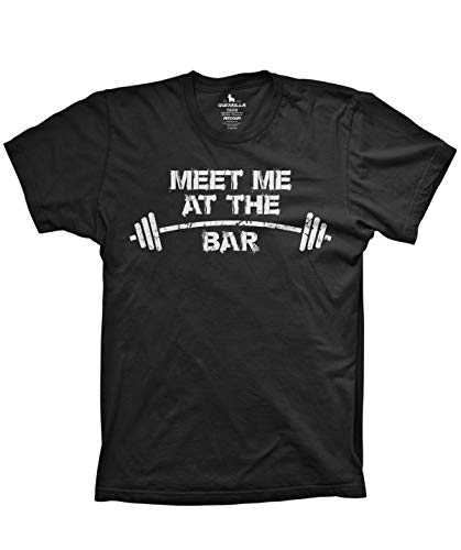 Meet me at The bar Shirt Funny Weightlifting Shirts Workout Gear Gym Tshirts