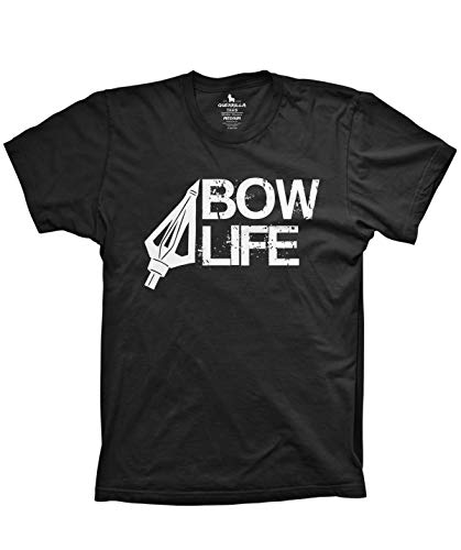 Guerrilla Tees Bow Life Hunting and Fishing Funny Outdoors Tshirt Graphic Spear tee