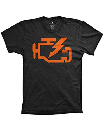 Guerrilla Tees Check engine light funny automotive mechanic jdm car shirt