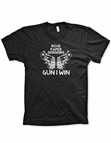 Rock Paper Scissors Gun I Win Shirt Funny Cheating Gamer Shirt