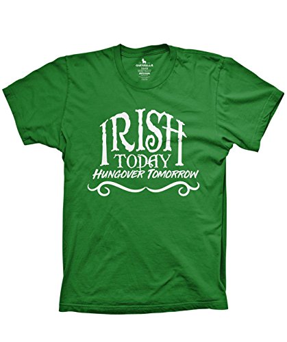 I'm Irish Today Hungover Tomorrow Funny st Patrick's Day Tshirt