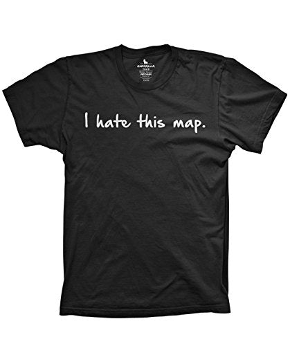 I hate this map tshirt funny video game shirts fps retro gifts for gamers