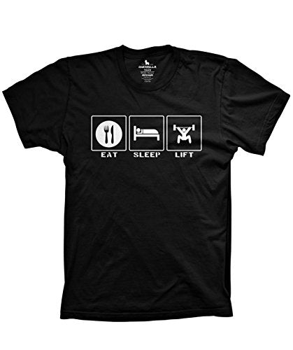 Eat Sleep Lift shirt weightlifting tshirts workout gear