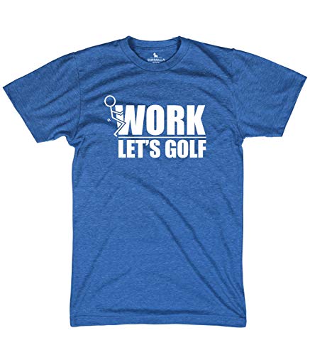 Guerrilla Tees Screw Work Let's Golf Shirt Funny Golfing Graphic Drive chip putt Golfing Tshirts