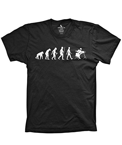 Evolution of Drumming Shirt Evolve Shirt Drummer Tshirts Funny tees