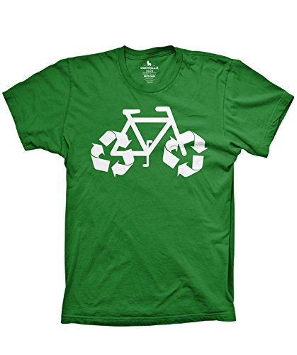 Guerrilla Tees Recycle Bike shirt funny tshirt recycling shirt cycling shirt