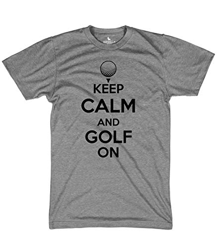 Keep Calm and Golf on Shirt Funny Golfing Tshirts