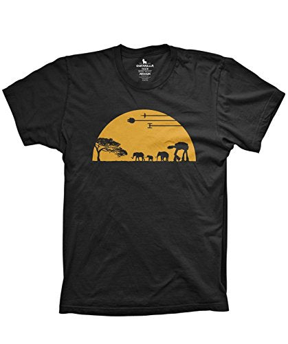 Guerrilla Tees at-at Movie Shirts Funny Tshirts Graphic Space tee