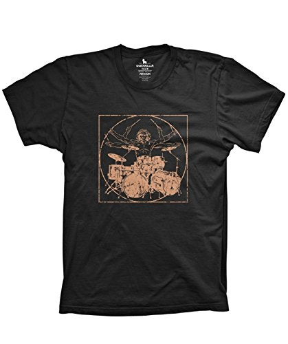 Davinci drummer funny music shirt drumming percussion tshirts