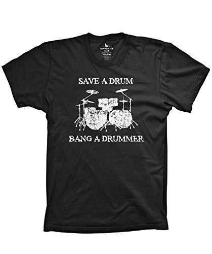 Save a Drum Bang a Drummer Shirt Funny Music tees