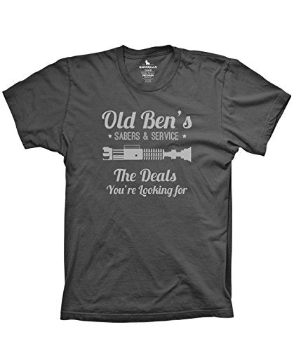 Old Ben's Lightsaber Repair Funny sci fi Movie Tshirts Galaxy Shirts Force Funny