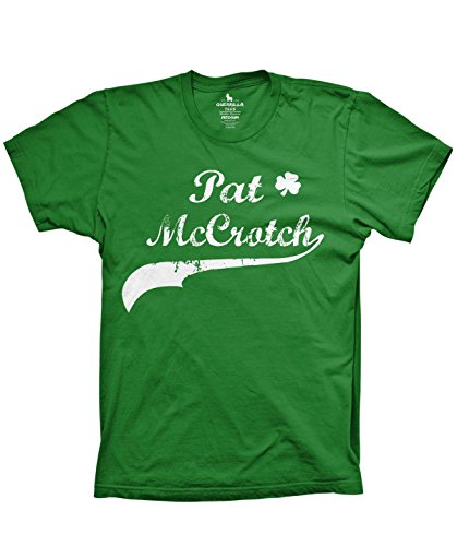 Guerrilla Tees Pat Mcrotch Funny Offensive st Patricks Day Shirts pat My Crotch Pun Shirt