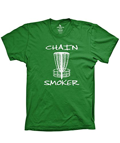 Guerrilla Tees Disc Golf Funny Chain Smoker Shirt Frisbee Summer Tshirts