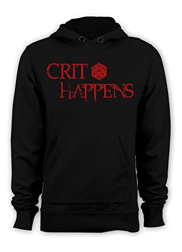 Guerrilla Tees Crit Happens hoody funny critical strike hoody video game D&D shirts