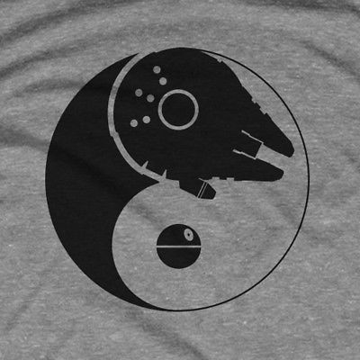 Han light side dark side yin yang shirt movie tees